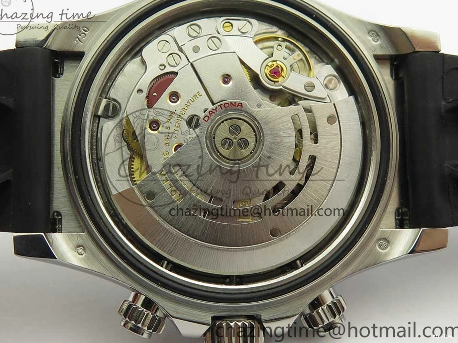 MiroTime 0119 Daytona 116519 Noob 1:1 Best Edition 904L SS Case Blue Dial on Black Rubber Strap SA4130 (Free Extra Strap) Compact 3290